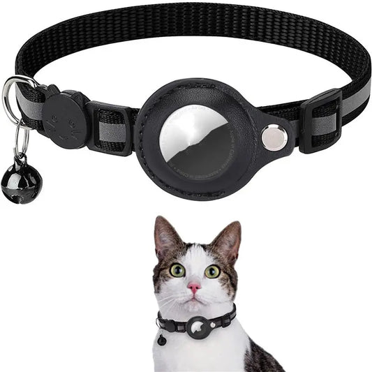 Waterproof, Reflective Cat Collar Holder Case for Airtag, Protective Cover Cat Dog Kitten Puppy Nylon Collar