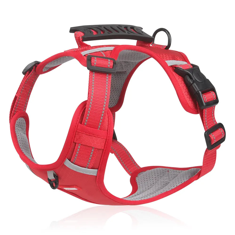 Medium Dog No-Pull Vest Harness, Comfortable and Durable Oxford Fabric with Control Handle and Reflective Strips for Outdoor Walking and Training