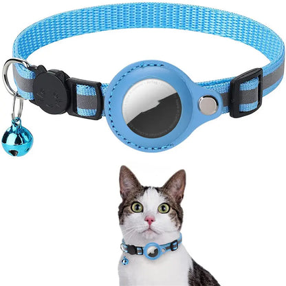 Waterproof, Reflective Cat Collar Holder Case for Airtag, Protective Cover Cat Dog Kitten Puppy Nylon Collar